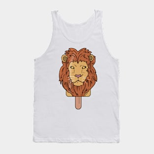 Animal Popsicle Lion Head Ice Cream Summer Gift Tank Top